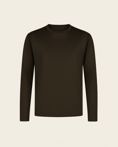 LYXIG L/S T-SHIRT - BRUN